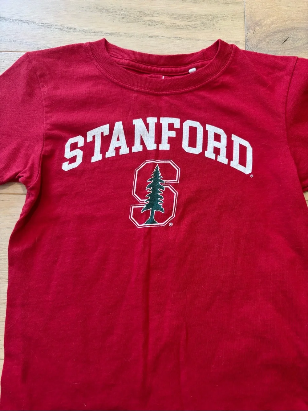 Stanford red toddler tee, size 2-3Y